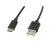 USB A 2.0 till USB C Kabel Lanberg 480 Mb/s Svart