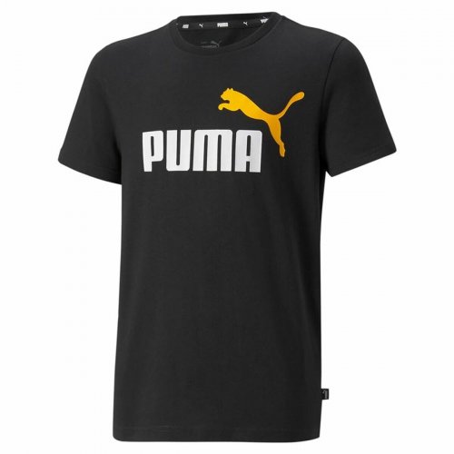 Sporttröja med ärmar Puma Essentials+ Two-Tone Logo Svart