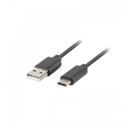 USB A 2.0 till USB C Kabel Lanberg 480 Mb/s Svart