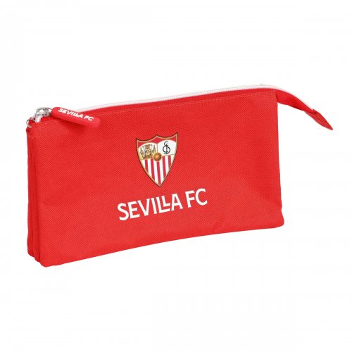 Tredubbel Carry-all Sevilla Fútbol Club Röd (22 x 12 x 3 cm)