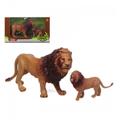 Set med vilda djur Lejonet (2 pcs)