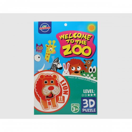 3D-pussel Zoo Lejonet 27 x 18 cm 11 Delar