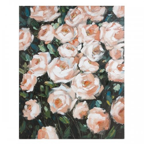 Oljemålning Roses Furuträ (80 X 4 x 100 cm)